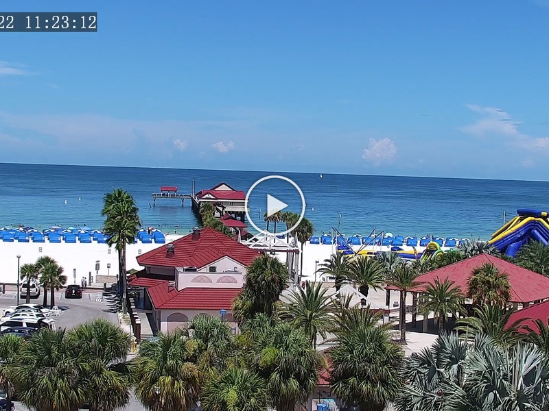 Live Clearwater Beach Pier South Overview, Clearwater Beach, Florida Webcam