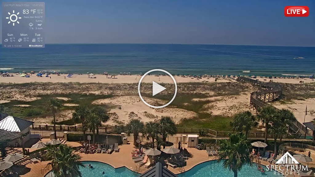 Gulf Shores Gulf Shores Webcam Live Alabama Beach Cams