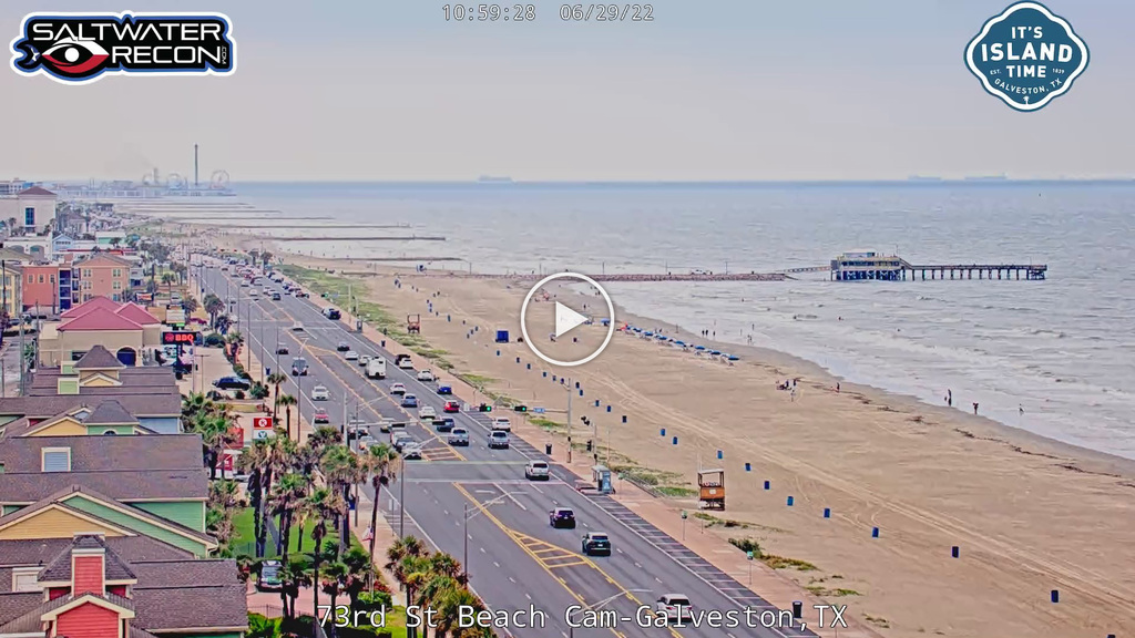 Galveston Beach Galveston Webcam Live Texas Beach Cams