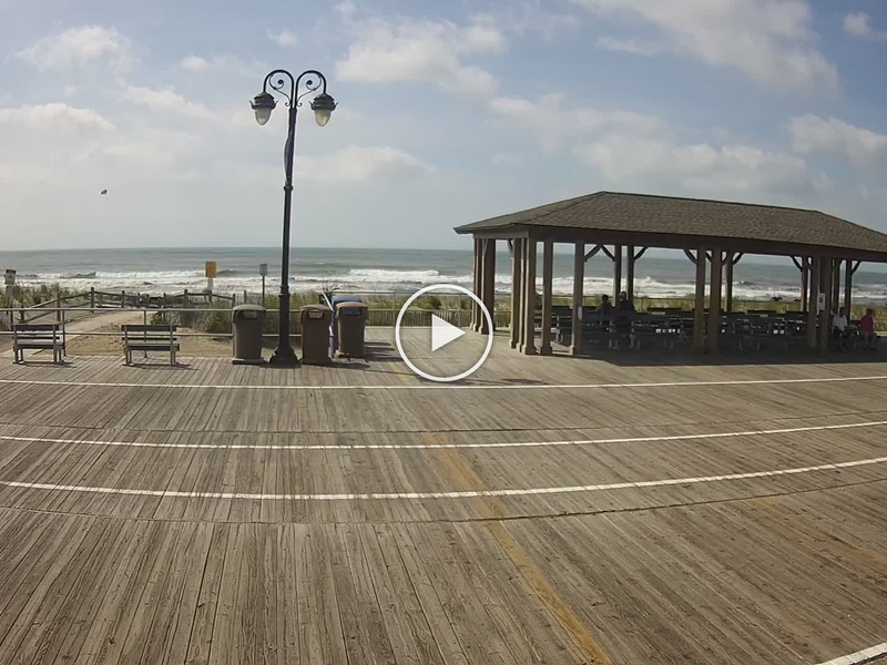 Live 9th St Beach & Boardwalk South, New Jersey, Ocean City OCNJ Webcam